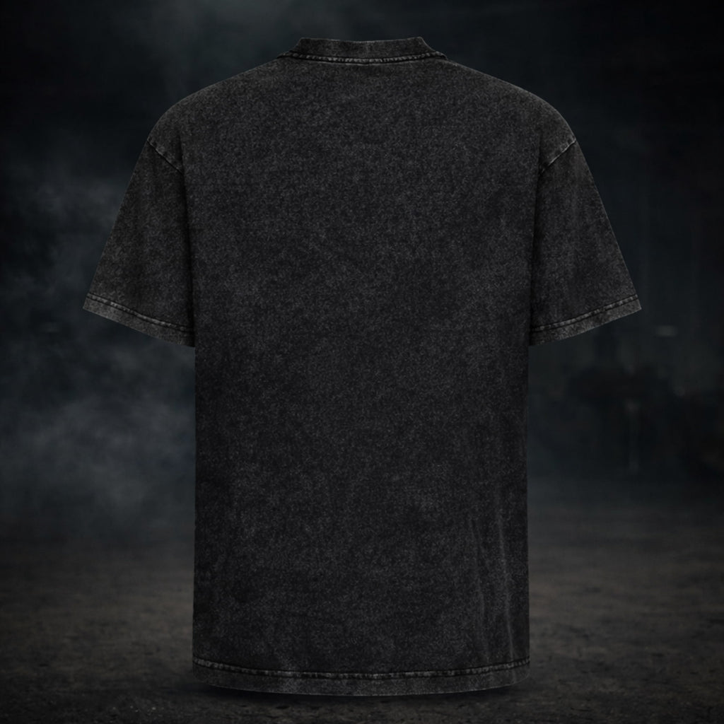 Dos du t-shirt noir RAVØLT, vue arrière sans motif visible